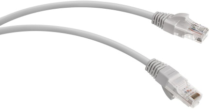 Патч-корд WRline WR-PC-RJ45-UTP-5E-0.5-GY UTP RJ-45 вил.-вилка RJ-45 кат.5E 0.5м серый LSZH