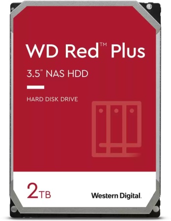 Жесткий диск WD SATA-III 4TB WD20EFPX Red Plus (5400rpm) 64Mb 3.5"