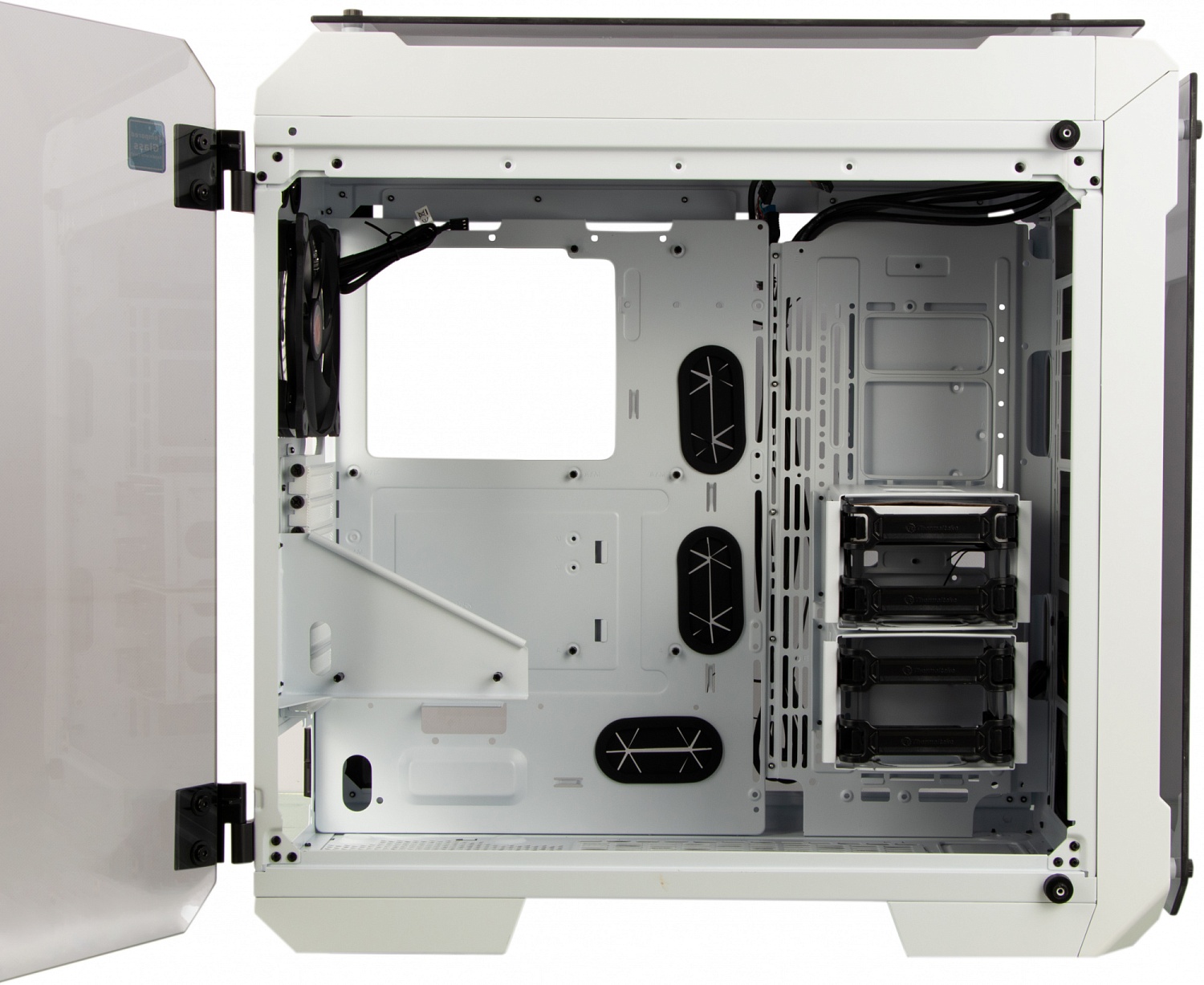 Корпус Thermaltake View 71 TG Snow белый без БП ATX 2x140mm 2xUSB2.0 2xUSB3.0 audio bott PSU