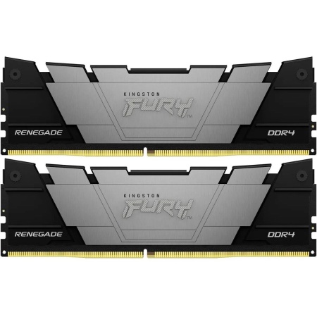 Модуль памяти Kingston 16GB DDR4 4000 FURY Renegade Black XMP Non-ECC Unbuffered DIMM (Kit 2*8gb) 1RX8 19-23-23 1.35V 288-pin 8Gbit