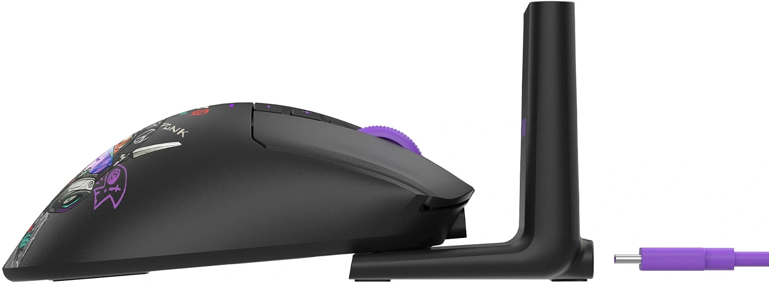 Мышь A4Tech Bloody R73 Ultra Duo черный/рисунок оптическая 20000dpi беспров. USB-C 7but (R73 ULTRA DUO CYPHER GHOST) Мышь A4Tech Bloody R73 Ultra Duo черный/рисунок оптическая 20000dpi беспров. USB-C 7but (R73 ULTRA DUO CYPHER GHOST)