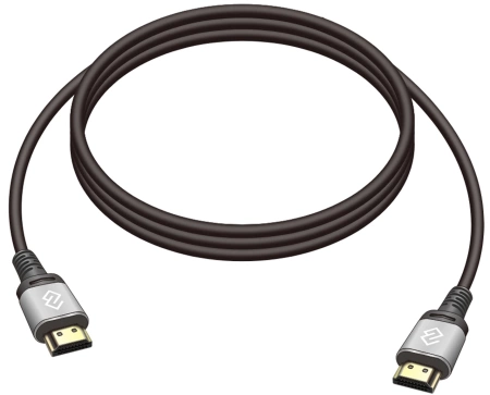 Кабель аудио-видео Digma HDMI (m)/HDMI (m) 2м. позолоч.конт. черный (D-HDMI-V2.0-2M)