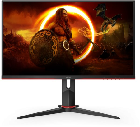 Монитор AOC 27" Q27G2S черный/красный IPS LED 1ms 16:9 HDMI матовая HAS Piv 1000:1 350cd 178гр/178гр 2560x1440 165Hz G-Sync DP 2K 5.6кг