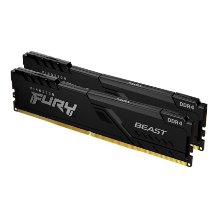 16GB Kingston DDR4 3200 DIMM FURY Beast Black Gaming Memory KF432C16BBK2/16-SP Non-ECC, CL16, KF432C16BBK2/16-SP 1.35V, 1RX8 (Kit of 2), RTL (320428) KF432C16BBK2/16-SP {25}