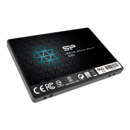 Твердотельный накопитель Solid State Disk Silicon Power Slim S55 960Gb SATA-III 2,5”/7мм 500MBs/450MBs SP960GBSS3S55S25