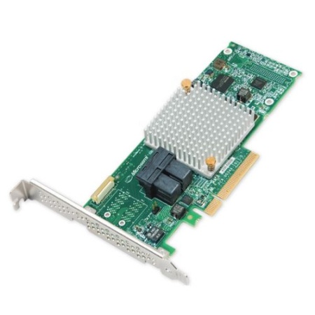 Adaptec ASR-8805E SGL (2294001-R) PCIe 3.0 x8 LP, SAS/SATA 12G, RAID 0,1,10, 8port (2*int SFF8643), Cache 512Mb