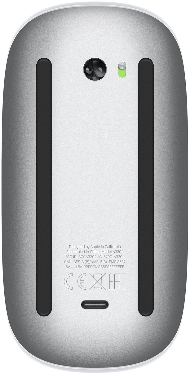 Мышь Apple Magic Mouse 3 A3204 белый лазерная беспров. BT для ноутбука (MXK53ZA/A) Мышь Apple Magic Mouse 3 A3204 белый лазерная беспров. BT для ноутбука (MXK53ZA/A)