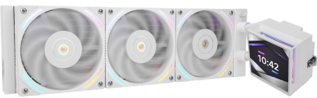 Система водяного охлаждения Thermalright Hyper Vision 360 ARGB Soc-AM5/AM4/1151/1200/2066/2011/1700 белый 4-pin 29.6dB Al LCD Ret (H-VISION-360-WH-ARGB)