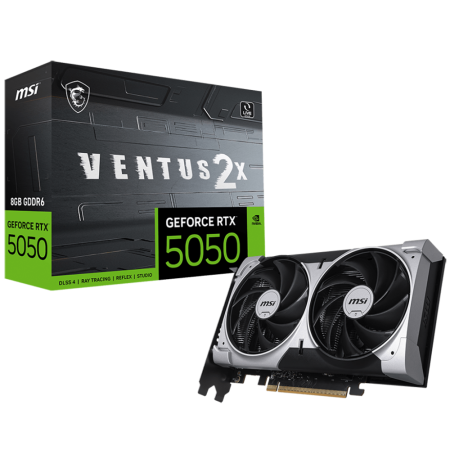 Видеокарта MSI RTX5050 VENTUS 2X 8GB GDDR6 128bit 3xDP HDMI 2FAN RTL