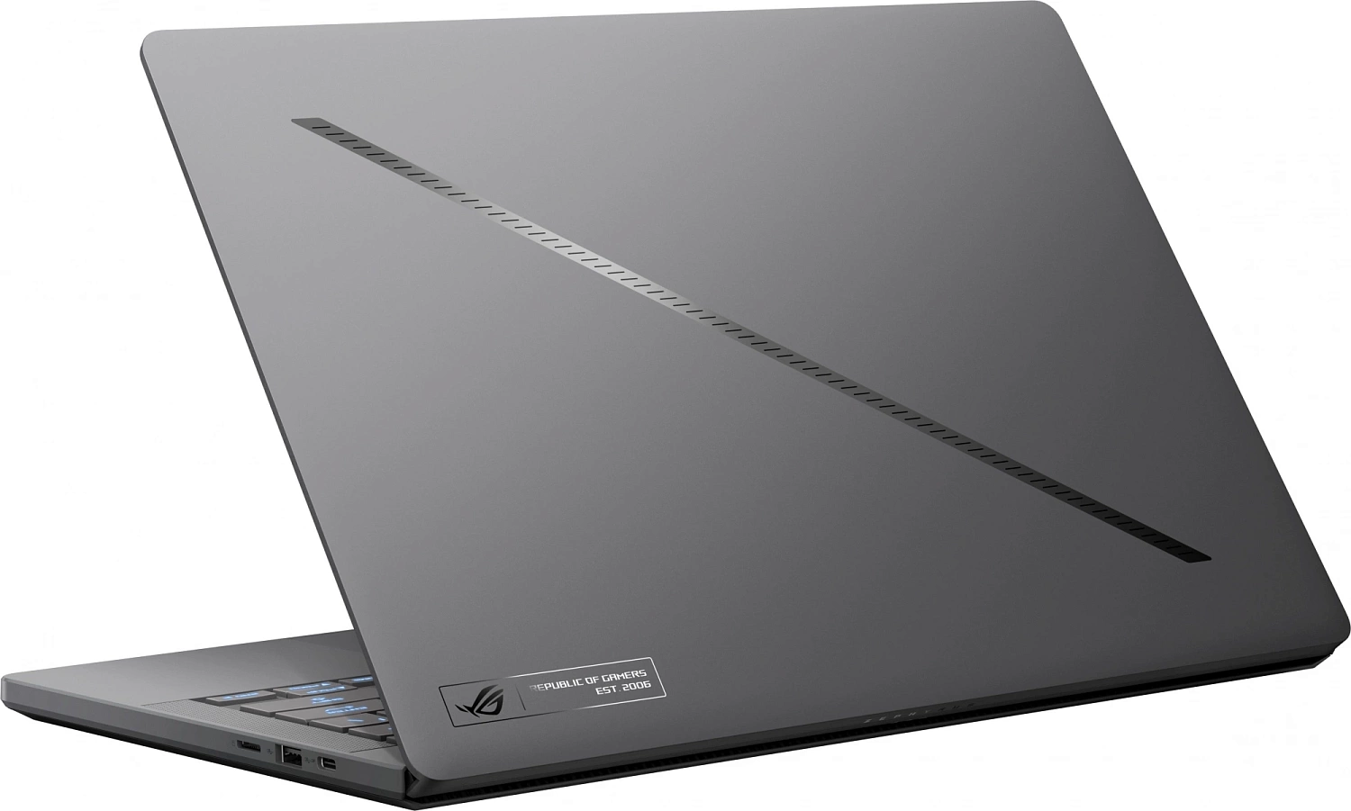 Ноутбук Asus ROG Zephyrus G14 GA403UV-QS186 Ryzen 7 8845HS 16Gb SSD1Tb NVIDIA GeForce RTX4060 8Gb 14" OLED 3K (2880x1800) noOS grey WiFi BT Cam (90NR0I01-M00A00)