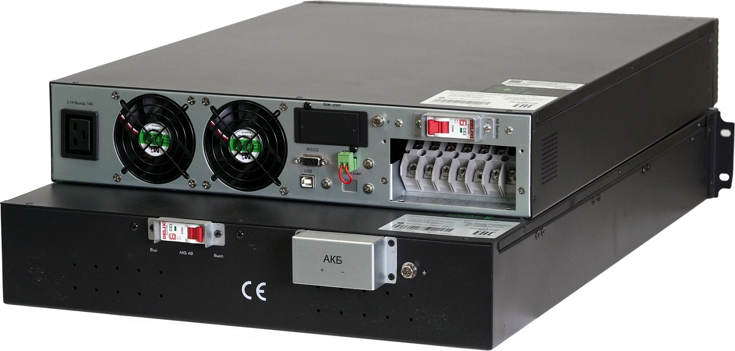 Источник бесперебойного питания Systeme Electric Smart-Save Online SRV, 6000VA/6000W, On-Line, Rack 4U(Tower convertible), LCD