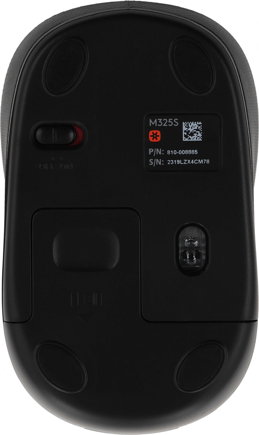 Мышь Logitech M325s черный оптическая (1000dpi) беспроводная USB для ноутбука (3but) Мышь Logitech M325s черный оптическая (1000dpi) беспроводная USB для ноутбука (3but)
