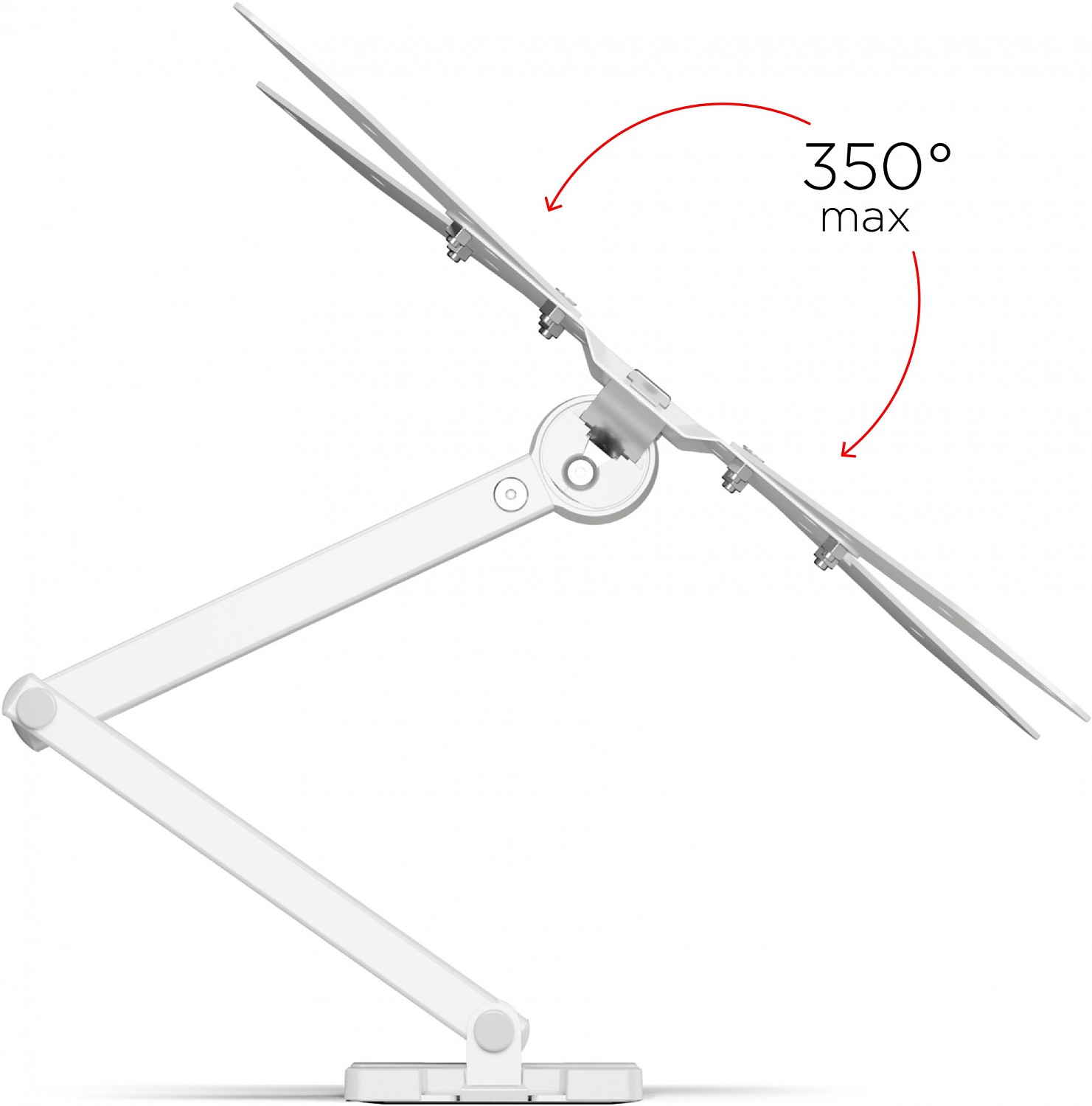 Кронштейн для телевизора Holder LCD-5566-W белый 32"-55" макс.45кг настенный поворотно-выдвижной и наклонный
