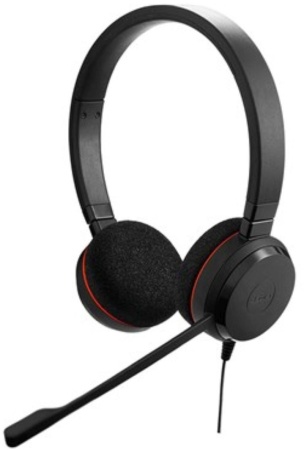 Наушники с микрофоном Jabra Evolve 20 MS Stereo черный 1.2м накладные USB оголовье (4999-823-109)