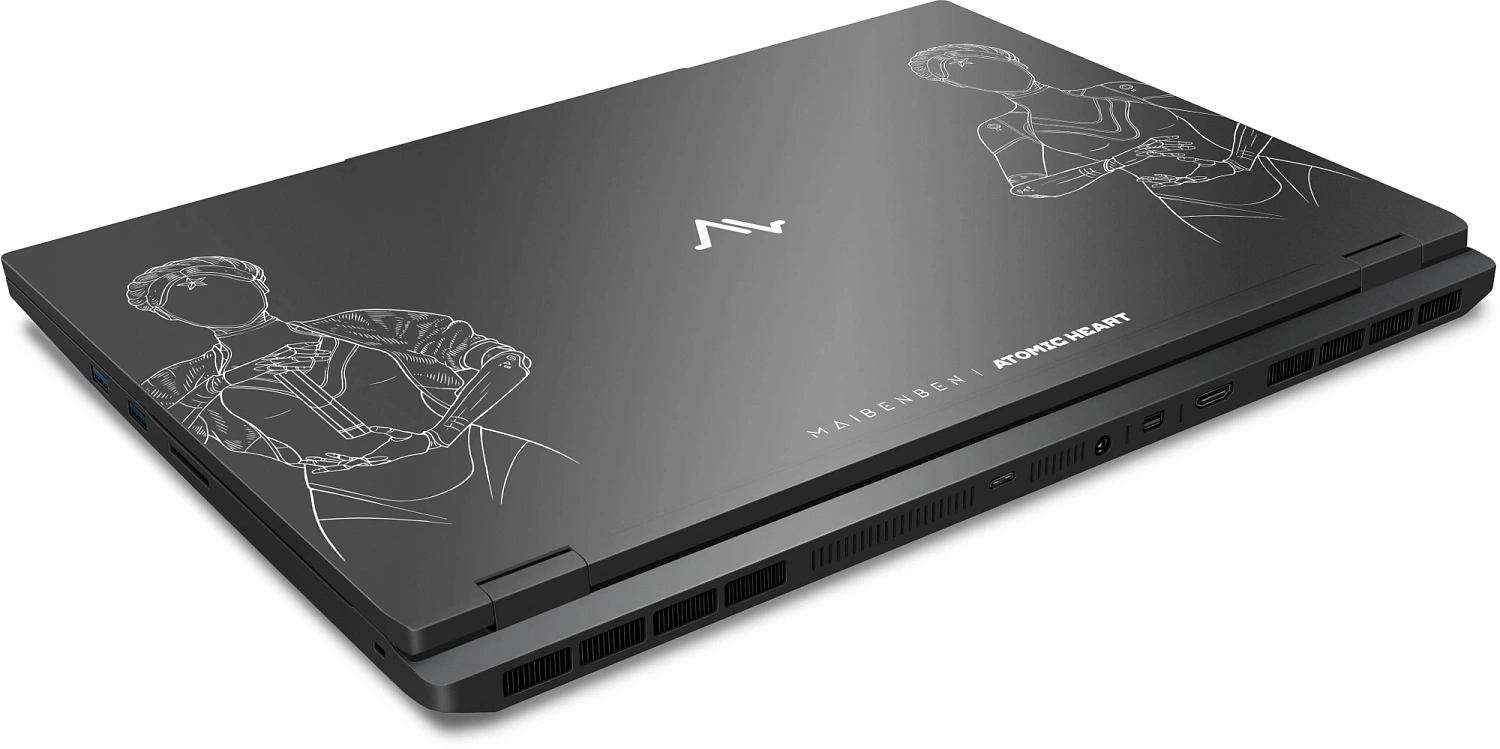 Ноутбук Maibenben X16B-R98956 Ryzen 9 8940HX 16Gb SSD1Tb NVIDIA GeForce RTX 5060 8Gb 16" IPS QHD+ (2560x1600) Windows 11 black WiFi BT Cam 4100mAh (X16B-R98956GQSHBRE3)