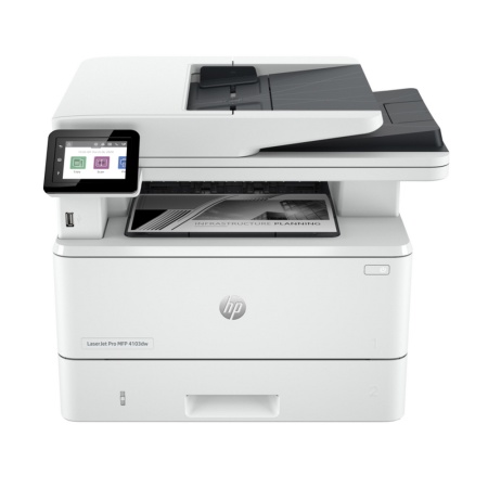 Лазерное многофункциональное устройство HP LaserJet Pro MFP 4103dw (p/c/s, A4, 40 ppm, 512Mb, Duplex, 2 trays 100+250,ADF 50, USB 2.0/GigEth,WiFi, Cartridge 3050 pages in box)