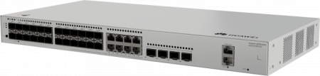 Коммутатор HUAWEI S310-24ST4X (L2+, 24*GE SFP ports, 8 of which are dual-purpose 10/100/1000 or SFP, 4*10GE SFP+ ports, built-in AC power)