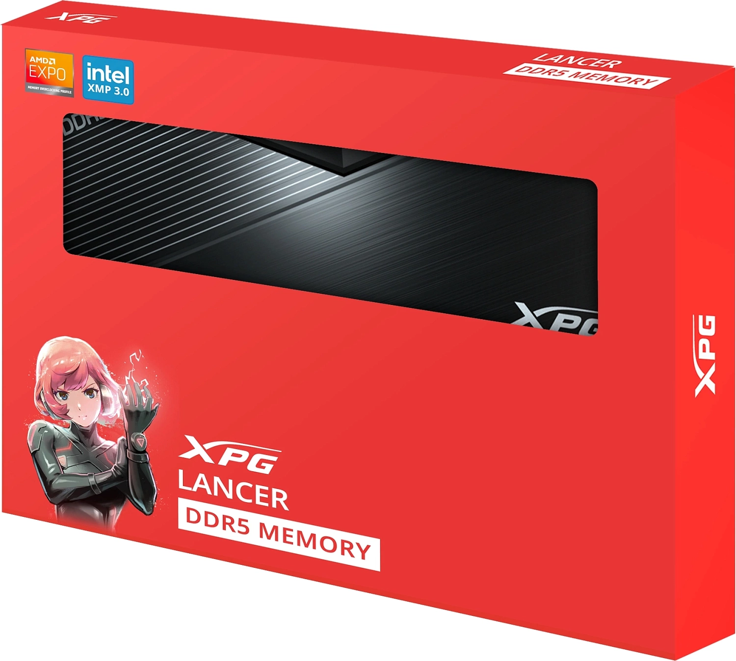 32GB DDR5 6400 DIMM XPG Lancer AX5U6400C3216G-DCLABK 2*16, 1.4V, CL32-39-39, black