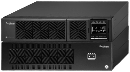 Источник бесперебойного питания Systeme Electric Smart-Save Online SRT, 5000VA/5000W, On-Line, Extended-run, Rack 2U+3U(Tower convertible), LCD, Out: Hardwire, SNMP Intelligent Slot, USB, RS-232,  (существенное повреждение коробки)