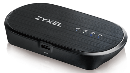 Портативный LTE Cat.4 Wi-Fi маршрутизатор Zyxel WAH7601 (вставляется сим-карта), 802.11n (2,4 ГГц) до 300 Мбит/с, питание micro USB, батарея до 8 часов