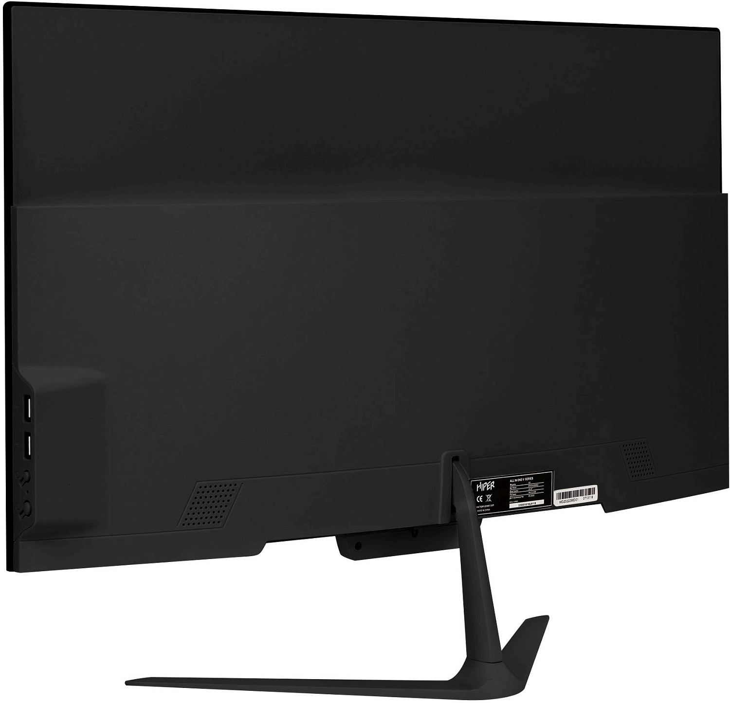 Моноблок Hiper V2 23.8" Full HD Cel G5905 (3.5) 4Gb SSD128Gb UHDG Windows 10 Professional GbitEth WiFi BT 120W Cam черный 1920x1080