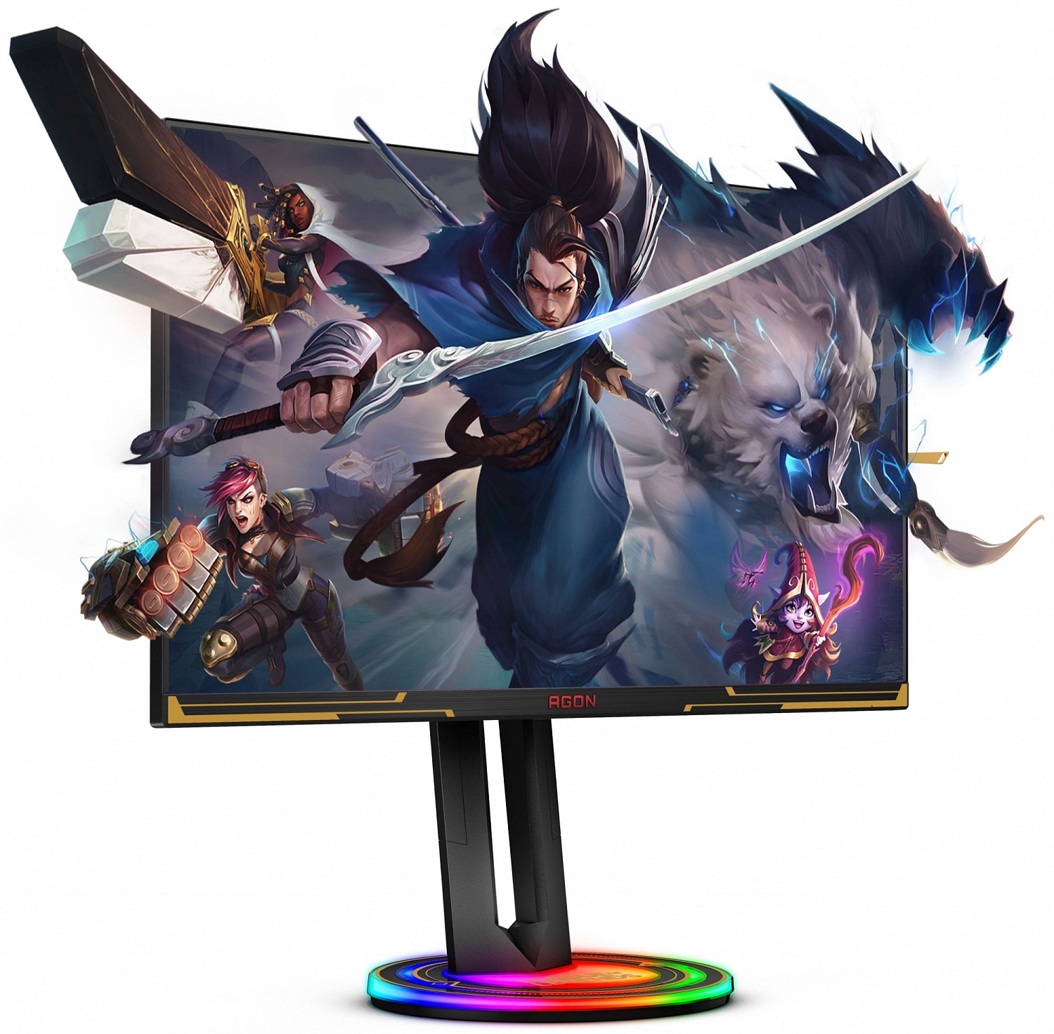 Монитор AOC 27" Agon AG275QXL черный IPS LED 1ms 16:9 HDMI M/M матовая HAS Piv 400cd 178гр/178гр 2560x1440 170Hz DP 2K USB 7.84кг