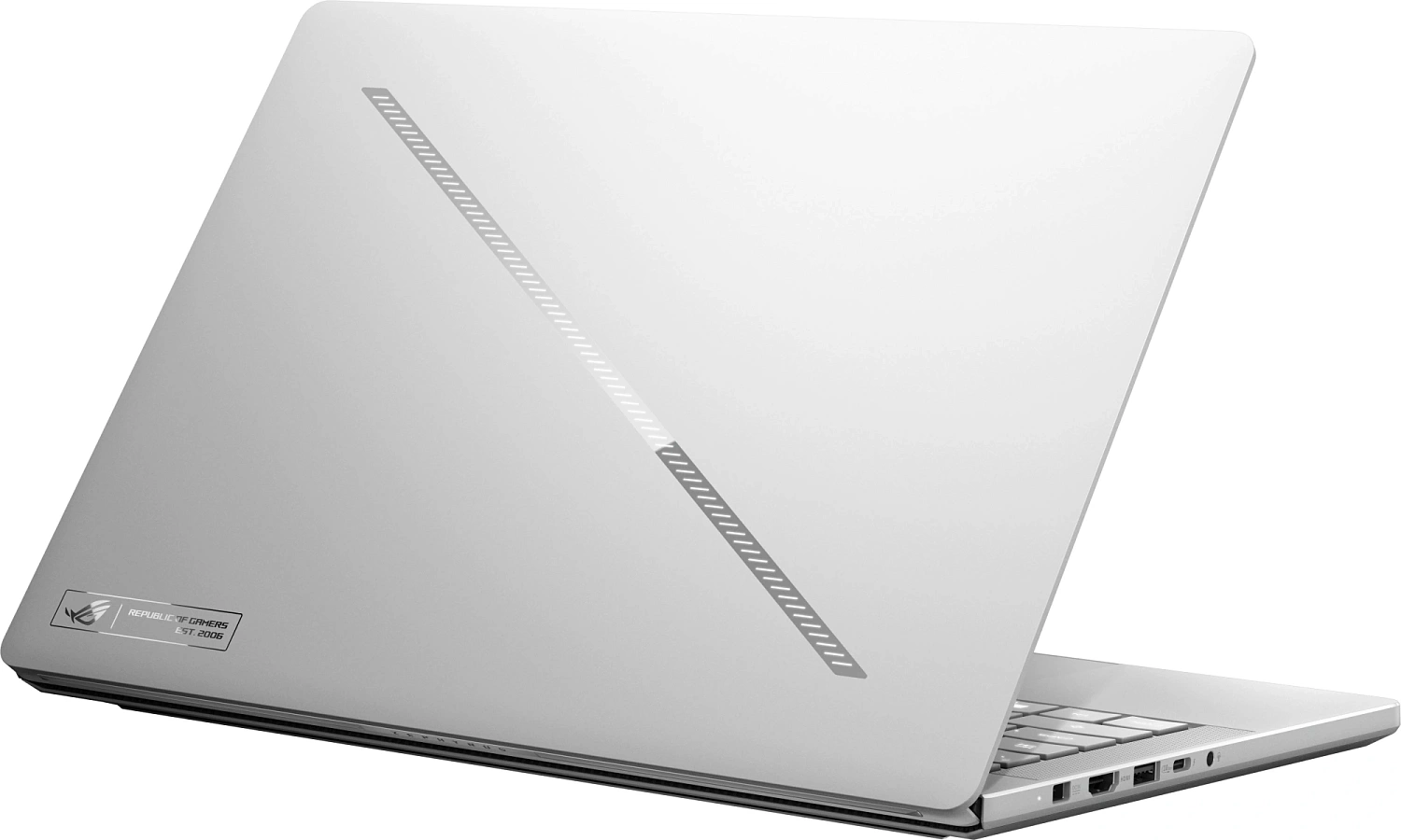 Ноутбук Asus ROG Zephyrus G14 GU405AW-SY024W Core Ultra 9 386H 32Gb SSD1Tb NVIDIA GeForce RTX5080 16Gb 14" OLED 3K (2880x1800) Windows 11 Home white WiFi BT Cam Bag (90NR0P83-M000Y0)