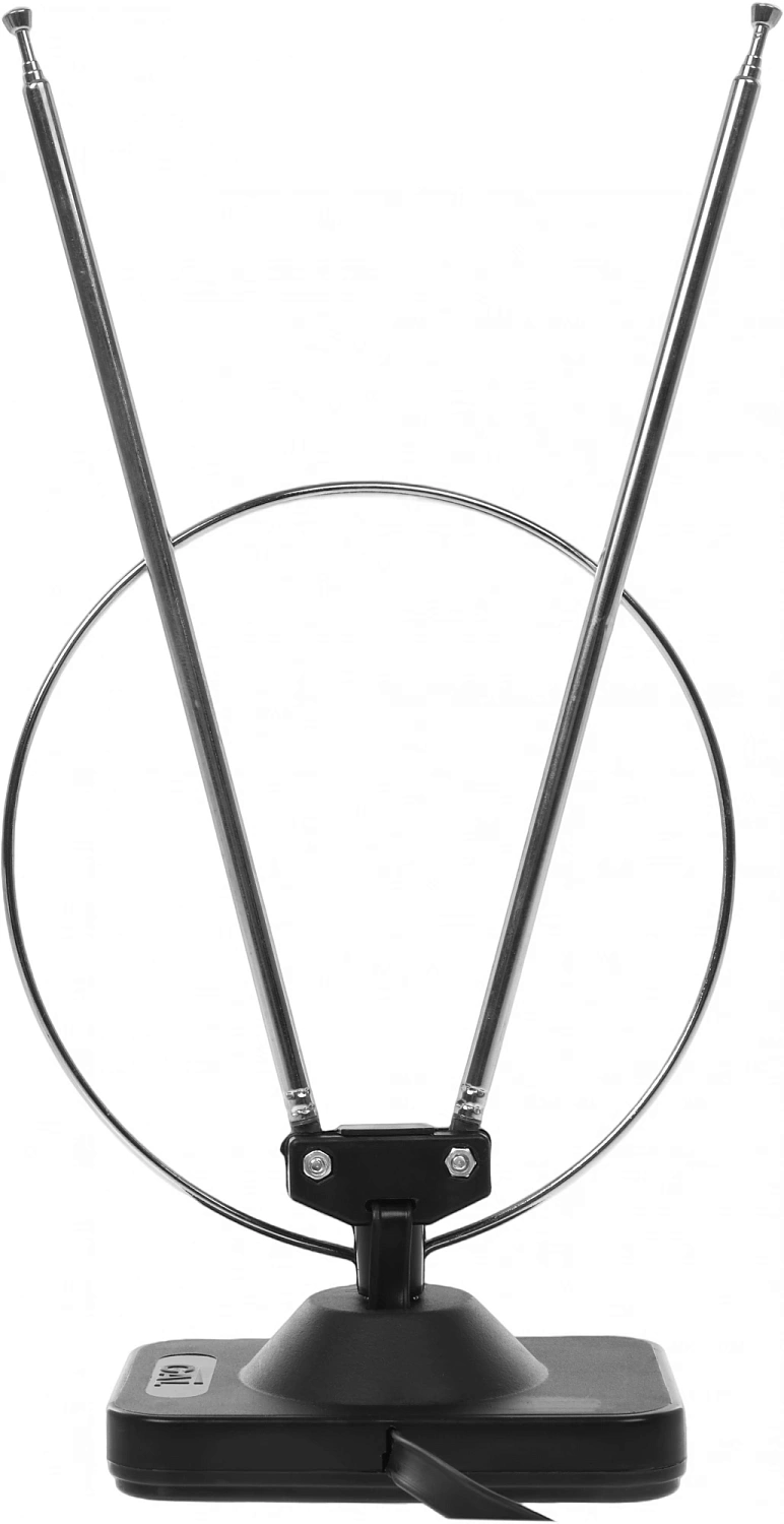 Антенна телевизионная Gal AR-002 2дБ пассивная серебристый каб.:1м Антенна телевизионная Gal AR-002 2дБ пассивная серебристый каб.:1м