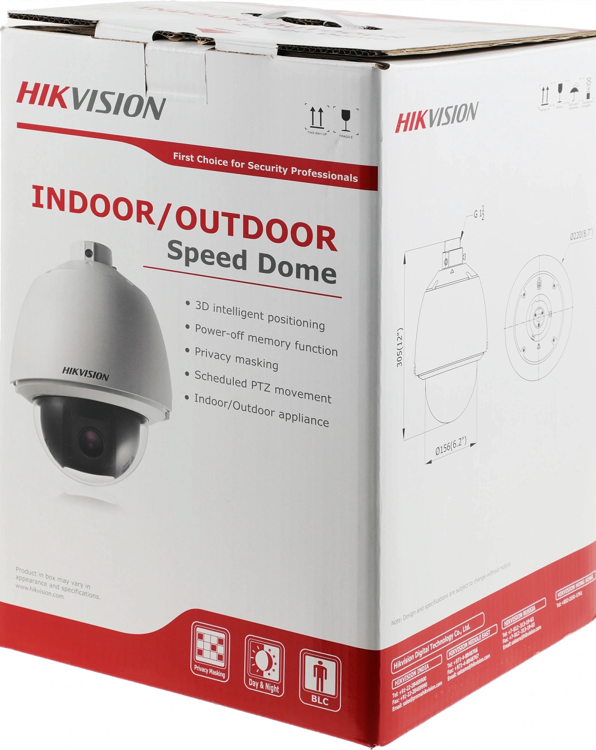 Камера видеонаблюдения IP Hikvision DS-2DE5232W-AE3(T5) 4.3-129мм цв. корп.:белый