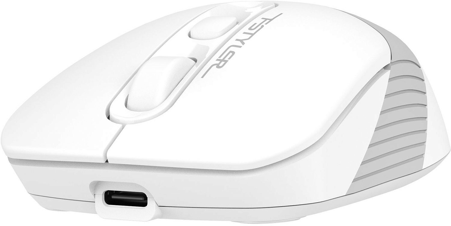 Мышь A4Tech Fstyler FG10CS Air белый/серый оптическая (2000dpi) silent беспроводная USB для ноутбука (4but) Мышь A4Tech Fstyler FG10CS Air белый/серый оптическая (2000dpi) silent беспроводная USB для ноутбука (4but)
