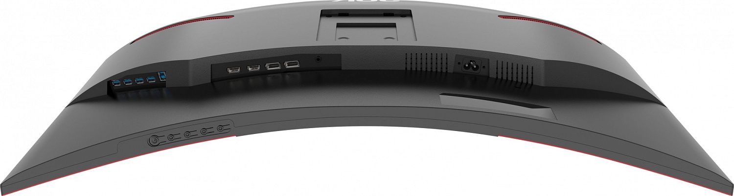 Монитор AOC 34" Gaming CU34G3S/BK черный/красный VA LED 1ms 21:9 HDMI M/M матовая HAS Piv 300cd 178гр/178гр 3440x1440 165Hz FreeSync Premium DP 2K USB 8.25кг