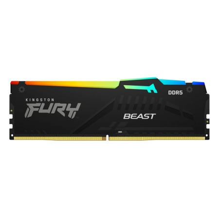 32GB Kingston DDR5 6000 DIMM FURY Beast RGB Gaming Memory KF560C40BBAK2-32 Non-ECC, CL40, 1.35V, KF560C40BBAK2-32 (Kit of 2) 1RX8, RTL (328547)