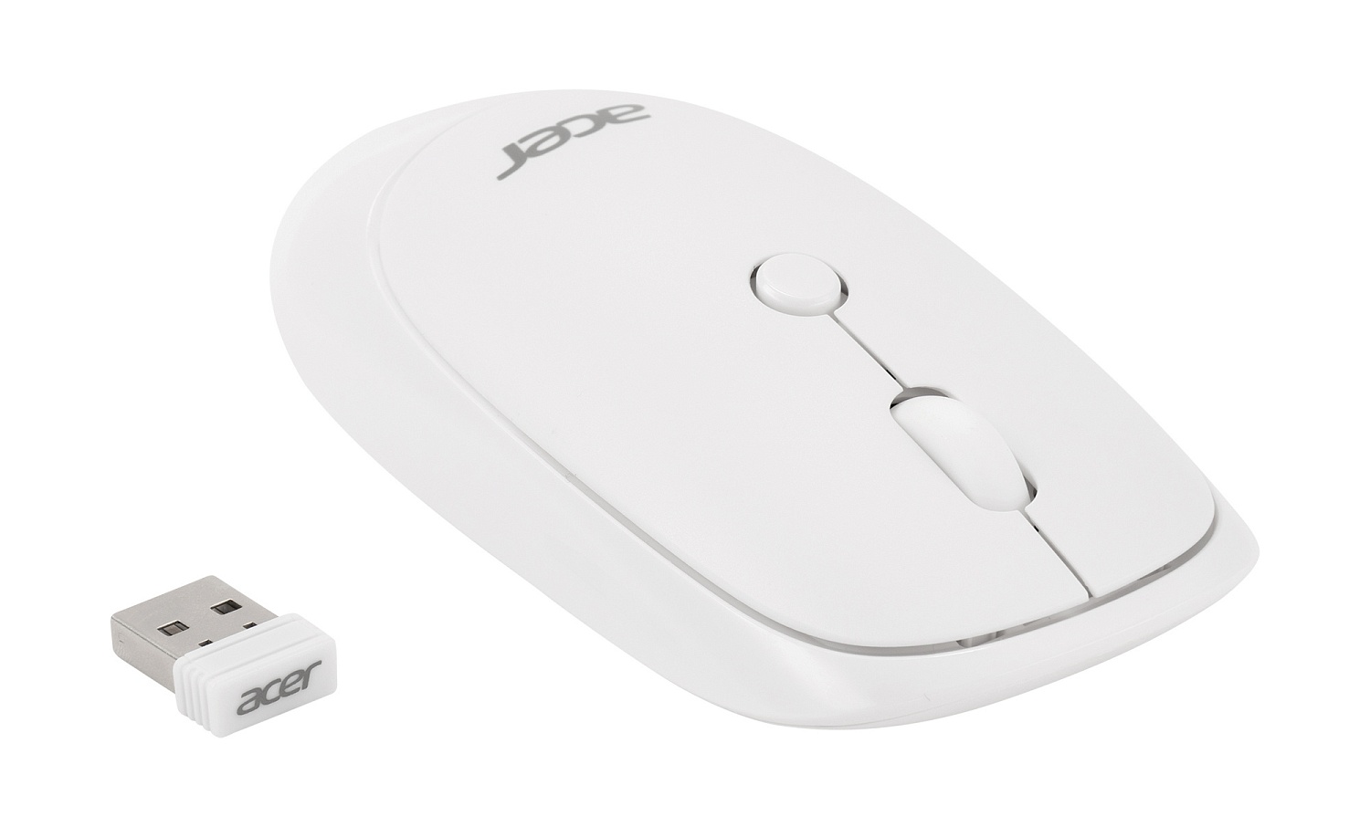 Мышь Acer OMR138 белый оптическая (1600dpi) беспроводная USB (3but) Мышь Acer OMR138 белый оптическая (1600dpi) беспроводная USB (3but)