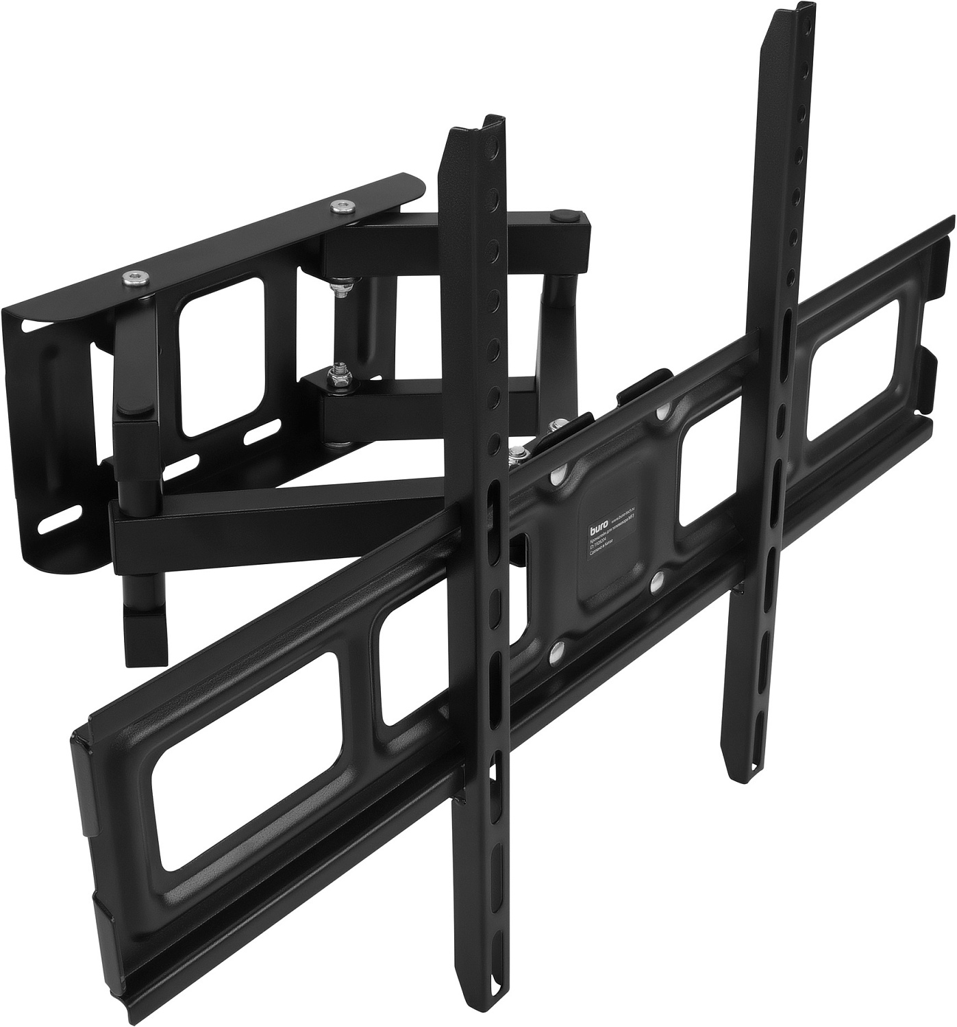 Кронштейн для телевизора Buro MF3 черный 32"-70" макс.40кг настенный поворотно-выдвижной и наклонный