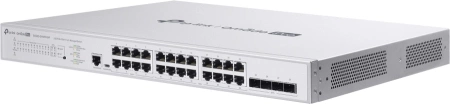 Коммутатор TP-Link Omada PRO S5500-24MPP4XF (L2+) 24x2.5Гбит/с 4xКомбо(10GBase-T/SFP+) 4SFP+ 16PoE+ 8PoE++ 500W управляемый