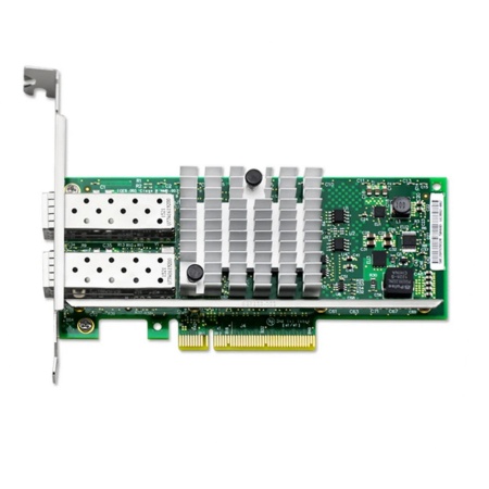 Intel® Ethernet Converged Network Adapter X520-DA2 2x SFP+ port with SR transceiver, 10GbE/1GbE, PCI-E v2 x8, iSCSI, FCoE, NFS, VMDq. PCI-SIG* SR-IOV (041492)