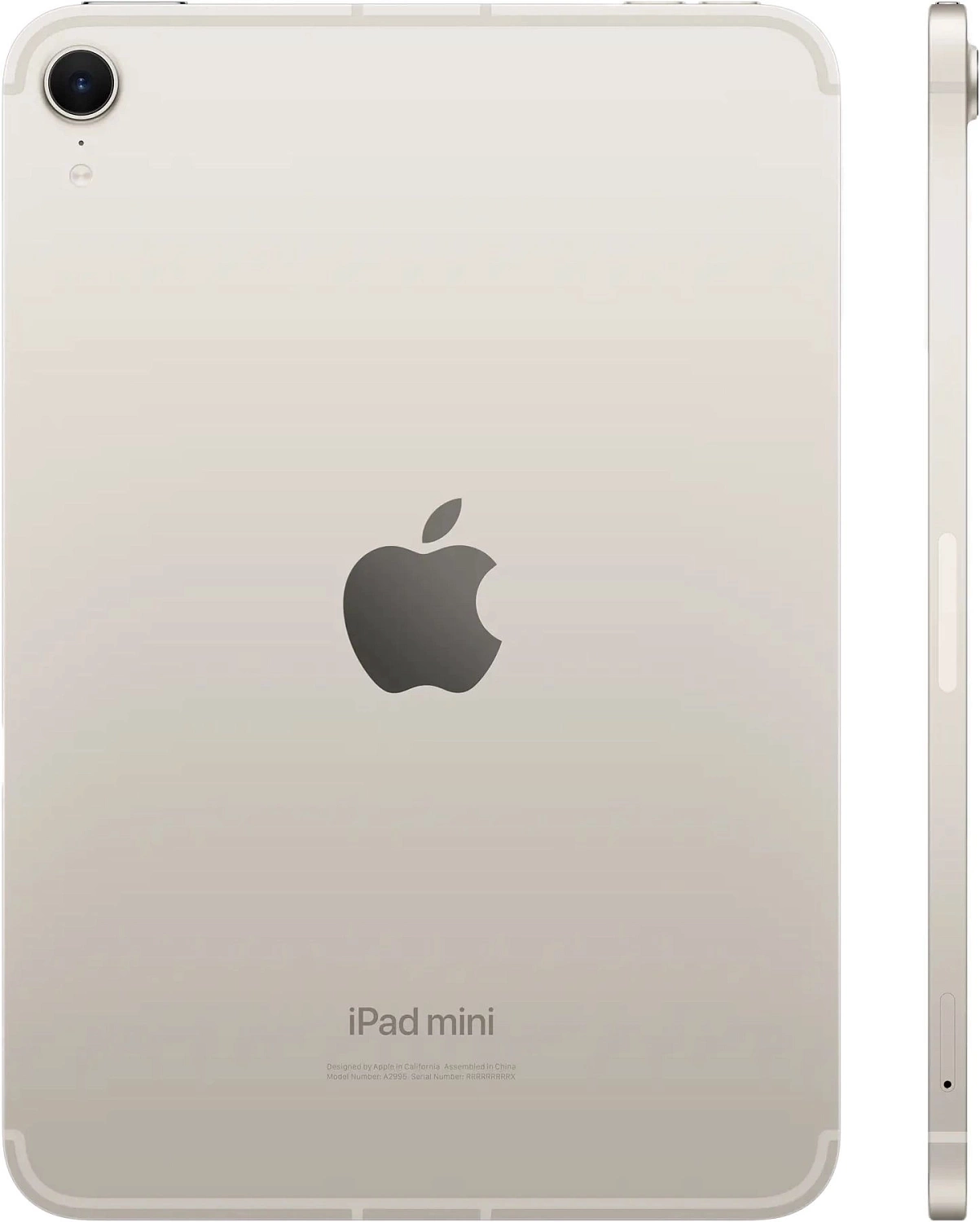 Планшет Apple iPad mini 2024 A2995 A17 Pro 6С RAM8Gb ROM256Gb 8.3" IPS 2266x1488 5G eSIM iOS сияющая звезда 12Mpix 12Mpix BT WiFi 9hr