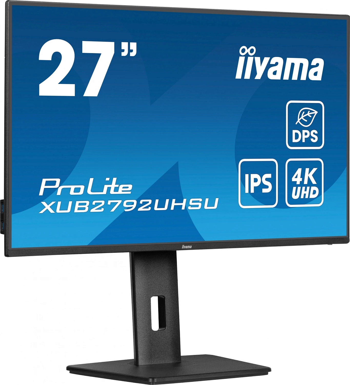 Монитор LCD 27'' 16:9 3840x2160(UHD 4K) IPS, 60 Hz, 350 cd/m2, H178°/V178°, 1300:1, 80M:1, 16.7M, 4ms, HDMI, DP, USB-Hub, Height adj, Pivot, Tilt, Swivel, Speakers, 3Y, Black