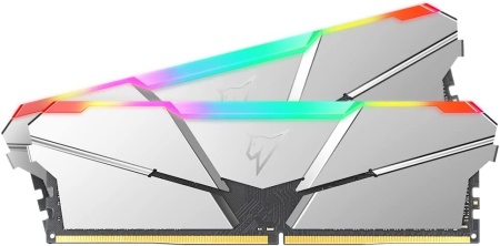 Оперативная память Netac Shadow RGB 16GB (2x8GB) DDR4-3600 (PC4-28800) C16 Silver 16-18-18-38 1.35V XMP Dual DIMM Kit