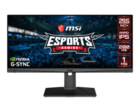 Монитор MSI Optix MAG301RF 29.5" 21:9 WFHD(2560x1080) Rapid IPS Flat,1ms(MPRT),1000:1,100M:1,300nit,178/178,2xHDMI 2.0,1xDP 1.2,2xUSB 2.0 Type-A,1xUSB 2.0 Type-B,Tilt,Swivel,Height,VESA,200Hz,Black,1y w-ty