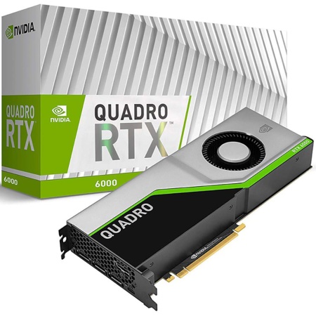 Quadro RTX6000 (VCQRTX6000-PB) 24GB, GDDR6X, 384-bit, PCI-Ex16 Gen 3.0, SLI , HDCP 2.2 and HDMI 2.0b support {8}