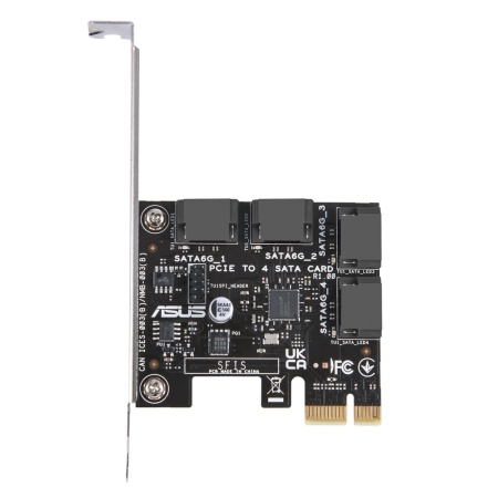 PCIE TO 4 SATA CARD-SI /PCIE TO 4 SATA CARD, MC, {40}, (366225)