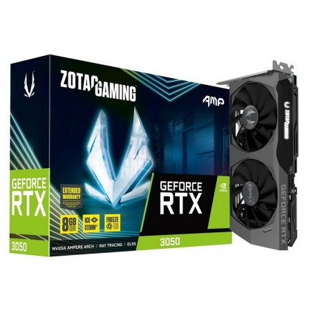 RTX3050 AMP 8GB GDDR6, 128 bit, 1830/14000, HDCP, Three DP, HDMI, Medium Pack (ZT-A30500F-10M)