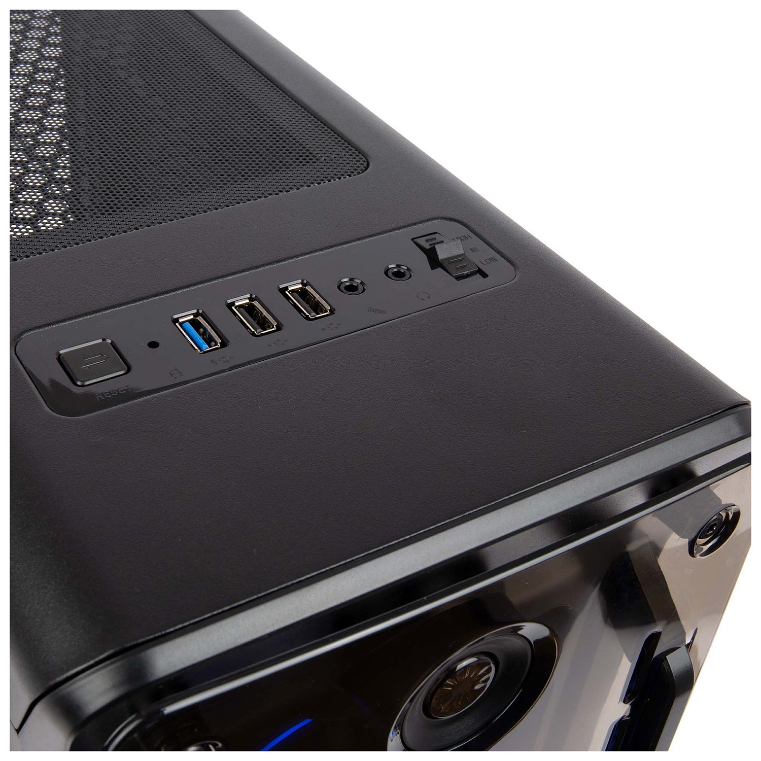 Корпус Hiper OB черный без БП ATX 2x120mm 2xUSB2.0 1xUSB3.0 audio bott PSU