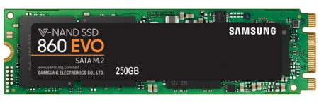 M.2 2280 250GB Samsung 860 EVO Client SSD MZ-N6E250BW SATA 6Gb/s, 550/520, IOPS 97/88K, MTBF 1.5M, MZ-N6E250BW 3D NAND TLC, 250MB, 150TBW, RTL (068684)