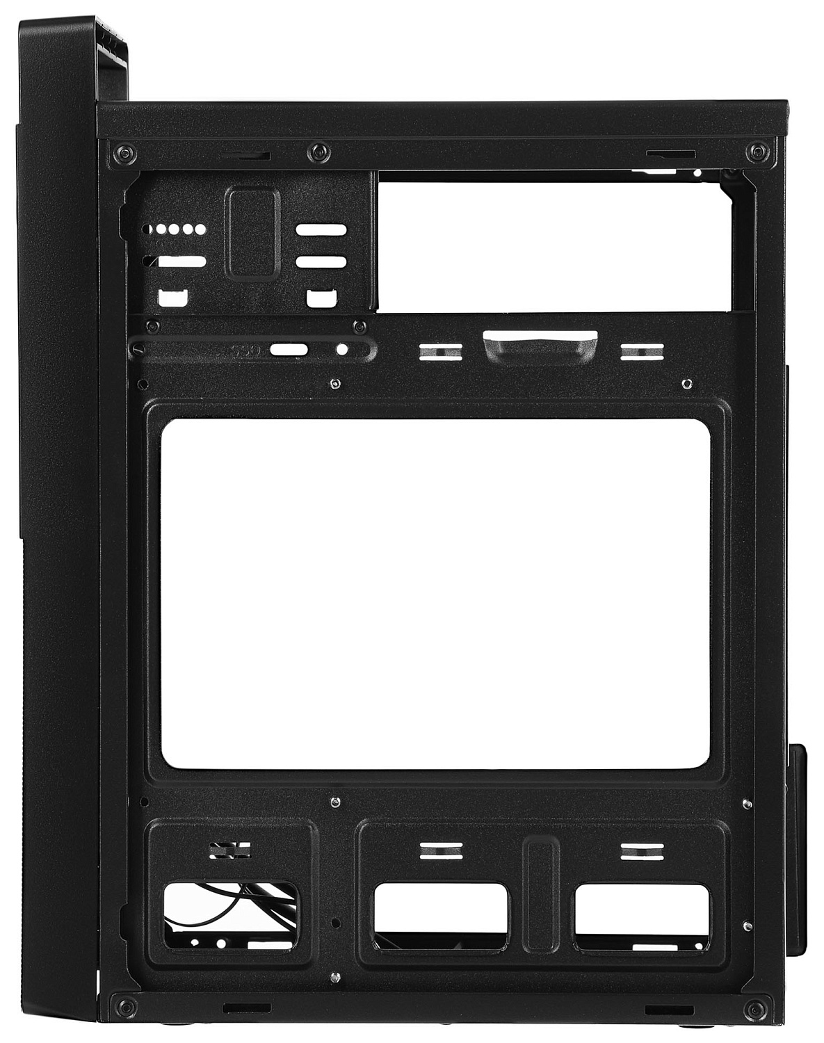 Корпус Digma DC-MATX101-U2 черный без БП mATX 1x80mm 2x120mm 2xUSB2.0 audio