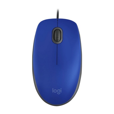 Мышь Logitech M110 Silent Blue синяя, оптическая, бесшумная, 1000dpi, USB 1.8м {10} (080508)