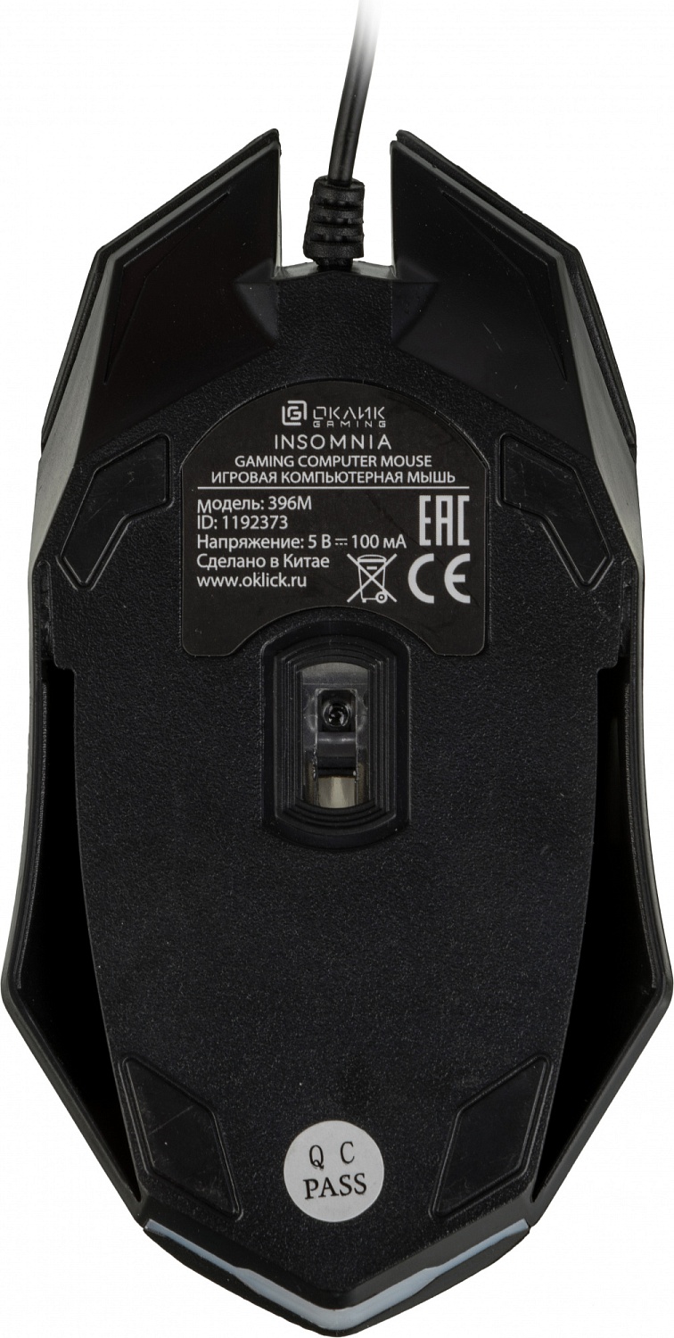 Мышь Оклик 396M INSOMNIA черный оптическая (1200dpi) USB (3but) Мышь Оклик 396M INSOMNIA черный оптическая (1200dpi) USB (3but)
