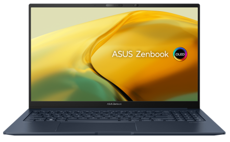 Ноутбук Asus Zenbook 15 UM3504DA-MA432 Ryzen 5 7535U 16Gb SSD512Gb AMD Radeon 15.6" OLED 2.8K (2880x1620) noOS blue WiFi BT Cam Bag (90NB1161-M00KL0)