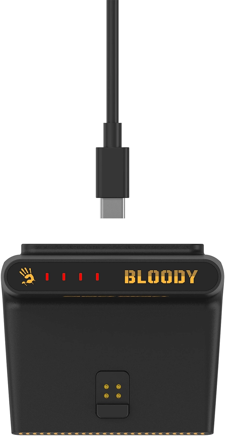 Мышь A4Tech Bloody R72 Ultra Duo черный/рисунок оптическая (20000dpi) беспроводная USB (7but) Мышь A4Tech Bloody R72 Ultra Duo черный/рисунок оптическая (20000dpi) беспроводная USB (7but)